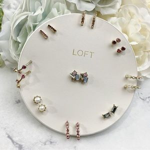 LOFT Ann Taylor - Huggie Colorful Assorted Stud Earrings Set